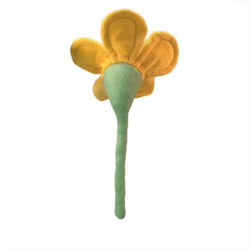 FunnyFriends Flowers HappyFlower YellowAqua 12inch RearView 1069