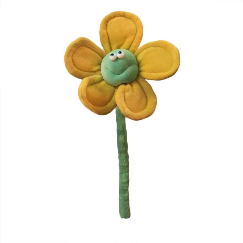 FunnyFriends Flowers HappyFlower YellowAqua 12inch SideView 1069