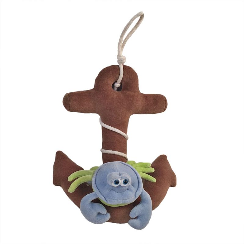 FunnyFriends Nautical AnchorCrab ChocolateBlue FrontView 1057 copy