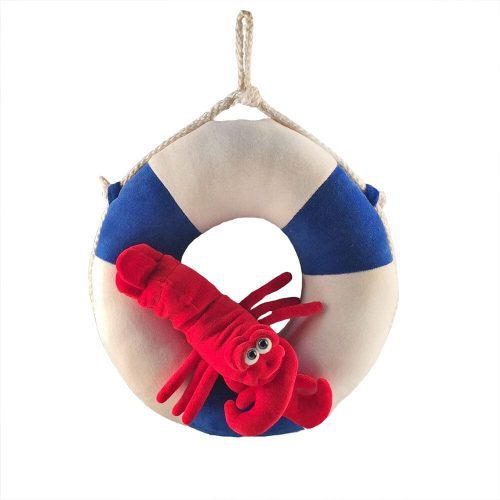 FunnyFriends Nautical LifePreserver BlueWhiteRed 18inch FrontView 1056 copy