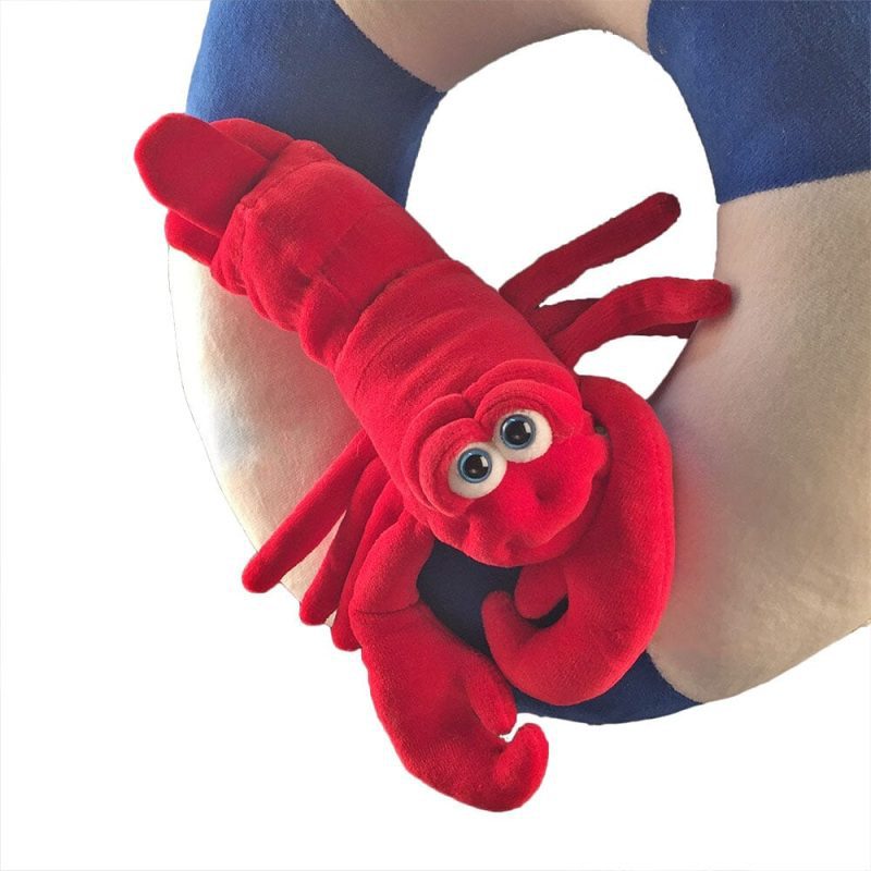 FunnyFriends Nautical LifePreserver BlueWhiteRed 18inch LobsterDetail 1056 copy