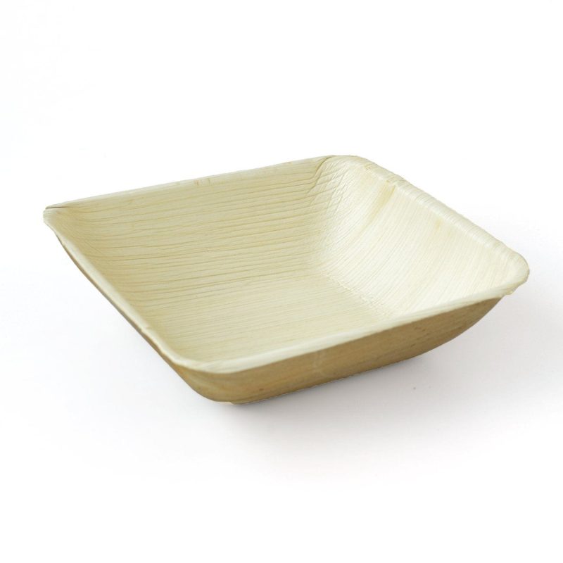 Karmic Seed Areca Palm Leaf Square Bowl 5 inch 1