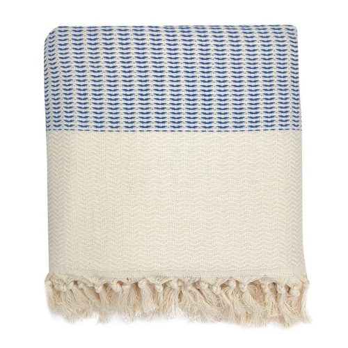 blue turkish throw blanket