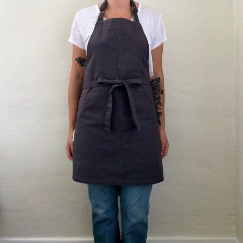 farm apron grey