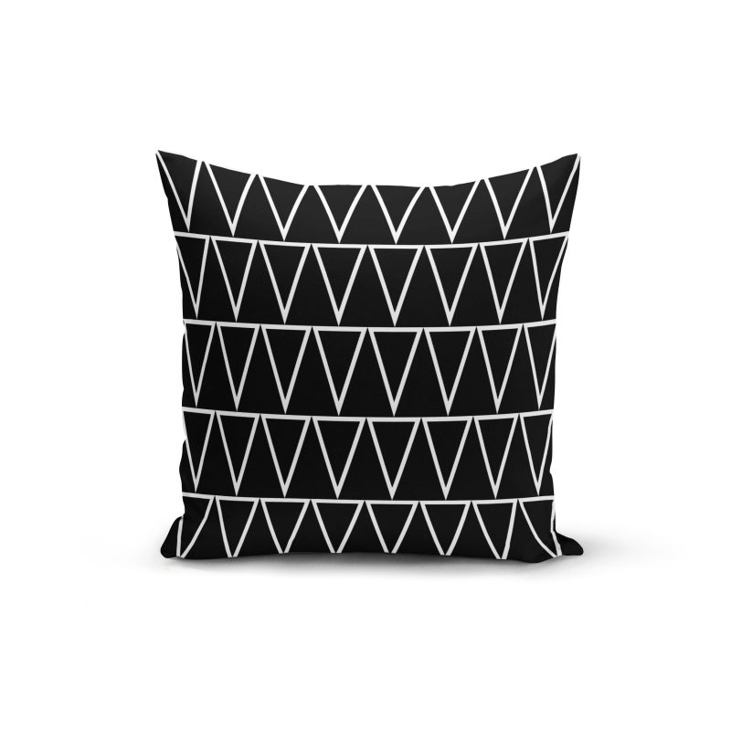 pillow black triangles pillow cover 12x16 multicolored 7283308920935