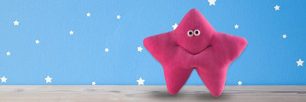 Pink plush star